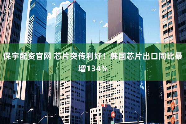 保宇配资官网 芯片突传利好！韩国芯片出口同比暴增134%